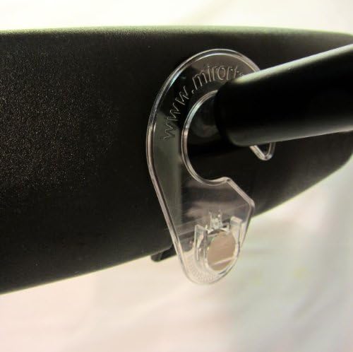 Mirortag™ Holder with Hook & Charm Options- Handicap Placard Holder. Easily Protect
