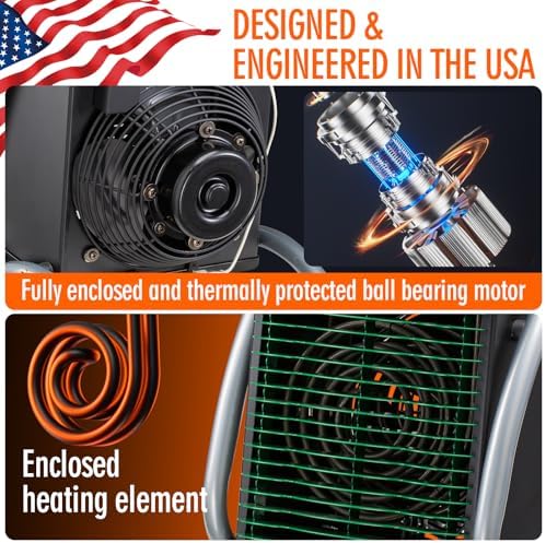 DR. INFRARED HEATER DR218-1500W Greenhouse Garage Workshop Infrared Heater, 1500-watt