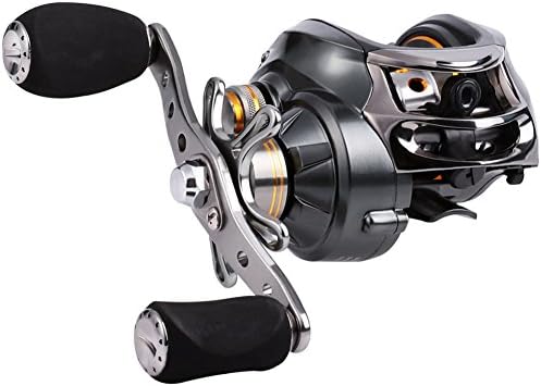 Sougayilang Baitcasting Fishing Reel, 11+1 Shielded Bearings, 18LB Carbon Fibre Drag, 7.0:1 Baitcsters,Magnetic Brake System Fishing Reel
