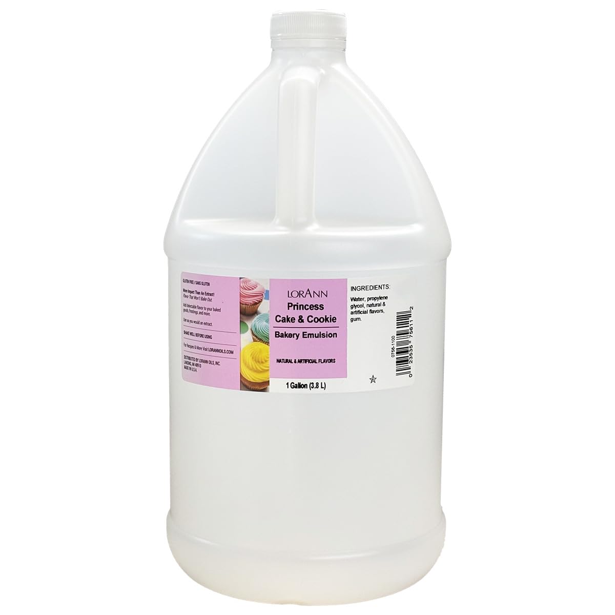 LorAnn Oils Peppermint Bakery Emulsion: True Essence, Ideal for Boosting Fruit Tones in Cakes, Cookies & Desserts, Gluten-Free, Keto-Friendly, Extract Substitute Essential for Your Kitchen, 16 Oz