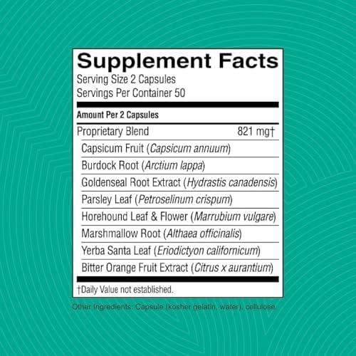 Nature's Sunshine Sinus Support EF Herbal Supplement – Targeted Respiratory Support, Healthy Nasal Passages, Ephedra-Free, 100 Vegcaps
