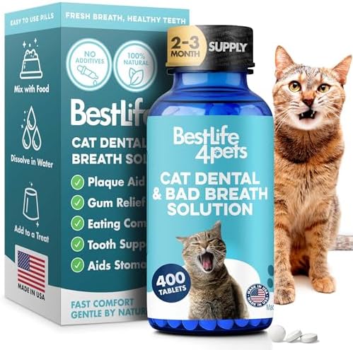 BestLife4Pets Cat Dental Care Supplement - 400 Pills