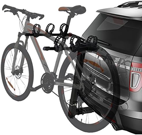 Auto Dynasty 2 Inches Hitch Fold-Up Mount Rear Trailer Bicycle/Bike Rack Carrier Storage (Powdered Coated Black)