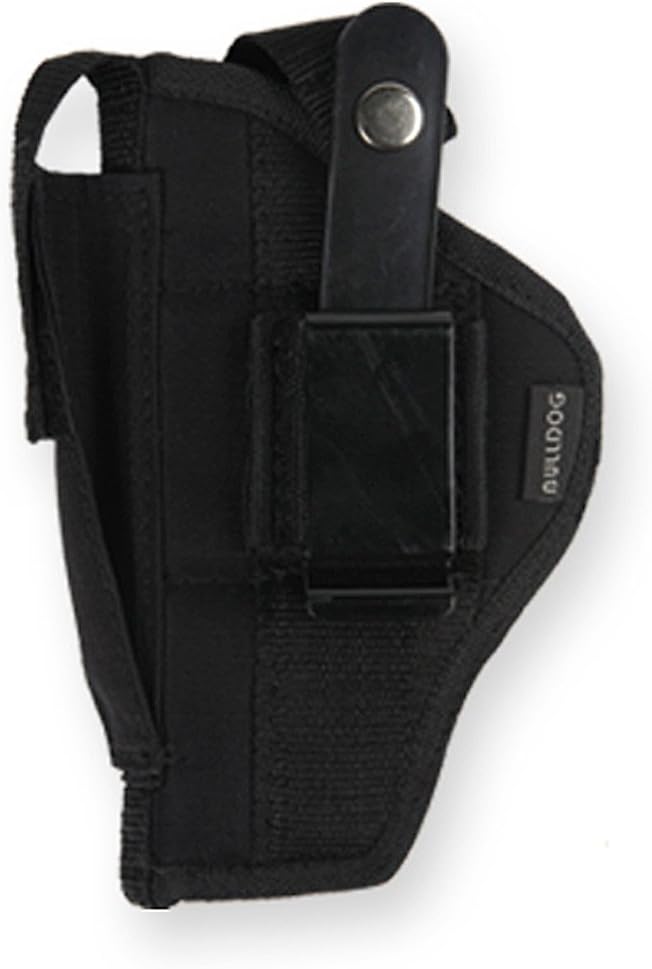 Bulldog Cases Nylon Hip Holster|Sizes for Revolver and Semi-Auto| Fits Glock, S&W, Ruger, Springfield, Taurus |