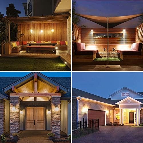 Lepro A19 E26 Dusk to Dawn LED Light Bulbs Outdoor 9W 806 Lumens 2 Pack