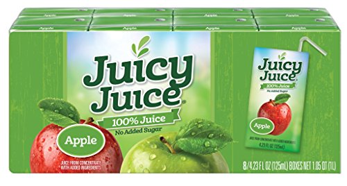 Juicy Juice Apple, 4.23 Ounce Boxes, 8 Count (Pack of 5)