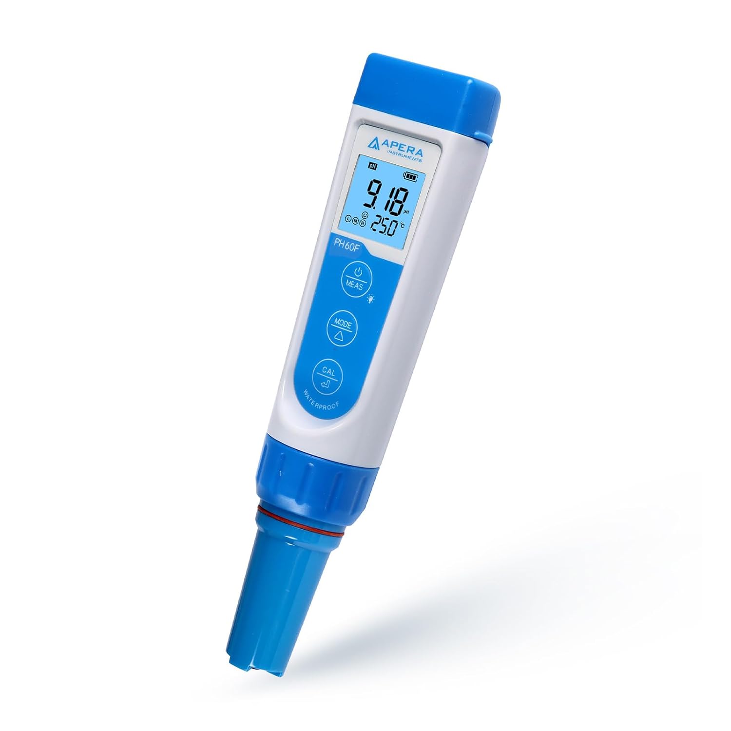 Apera Instruments AI311 Premium Series PH60 Waterproof pH Pocket Tester Kit, Replaceable Probe, ±0.01 pH Accuracy, Lcd display