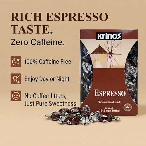 Krinos Cinnamon Candy - Hard Candy Imported from Greece, 10.6 oz | Natural flavors of cinnamon. Imported from Greece. Ideal as a after-meal palate cleanser and sharing at parties and gifts.