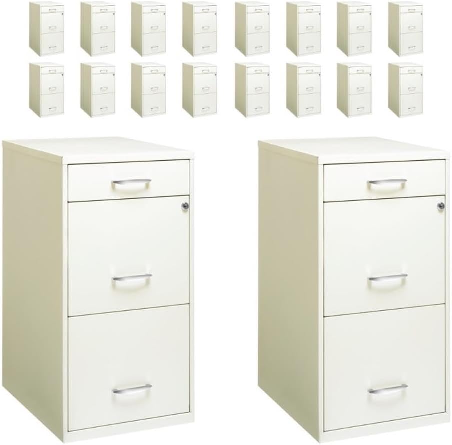 Pemberly Row 3 Drawers 27.32" Vertical Charcoal Metal Filing Cabinet Lockable Pre-Assembled Stationary Letter Size for Home, Office