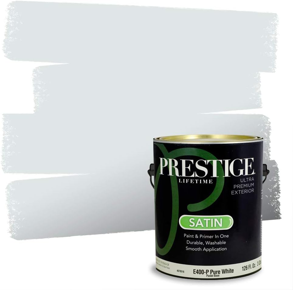 PRESTIGE Paints Exterior Paint and Primer In One, 1-Gallon, Semi-Gloss, Comparable Match of Sherwin Williams* Nifty Turquoise*