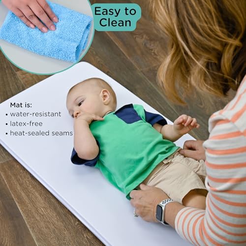 Children's Factory Vinyl Changing Pad with Waterproof Seams, 39" x 17" Pad | Wipeable Baby Changing Pad, Easy to Clean Portable Changing Pad