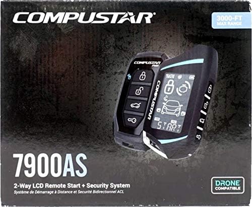 Compustar CS7900-AS All-in-One 2-Way Remote Start and Alarm Bundle w/ 3000 Feet Range