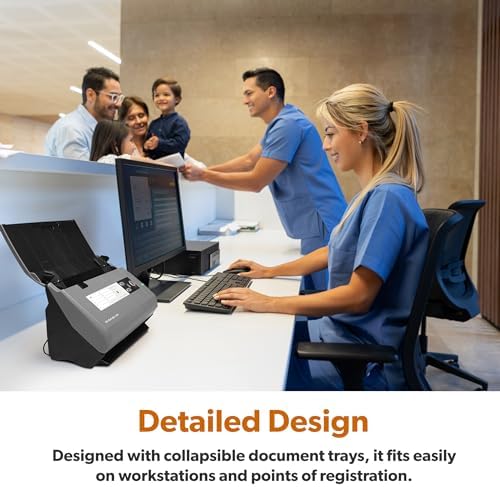 Ambir ImageScan Pro 830ix-AS 30ppm High-Speed ADF Scanner for PC and Mac