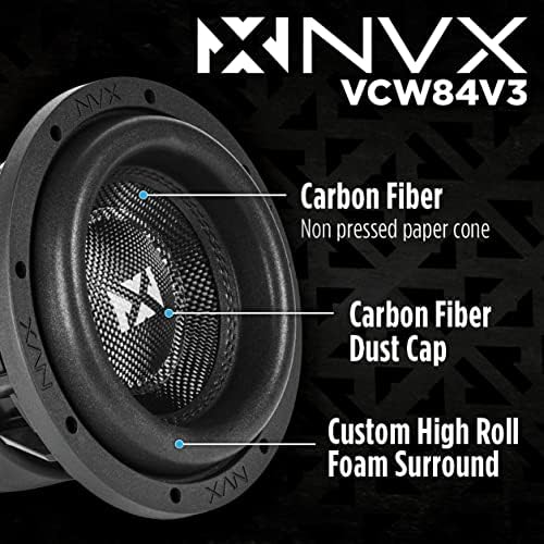 NVX VCW152v3 15" 3000 Watt Max (1500W RMS) Dual 2-Ohm VC-Series Car Subwoofer (VCW152 Version 3) | 3000 Watt Max (1500W RMS) Car Subwoofer
