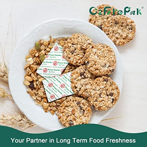 O2frepak 100CC(100Packets) Food Grade Oxygen Absorbers Packets Food Storage