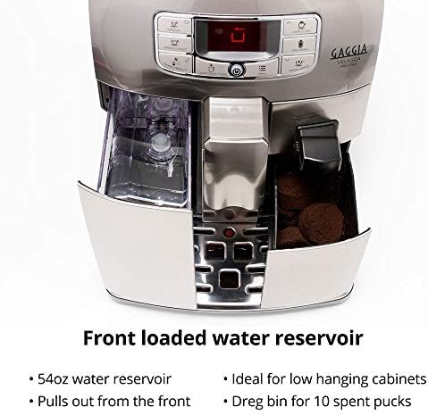 Gaggia Velasca Prestige Espresso Machine, Stainless Steel, 54 ounces