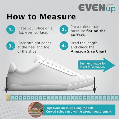 EVENup - Shoe Lift for Walking Boot I Adult Size Large I Shoe Balancer for Use with Fracture Boots or Leg Length Discrepancy I 3 Adjustable Heights