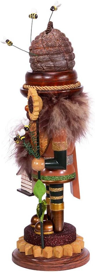 Kurt S. Adler 15-Inch Hollywood Bee Keeper Nutcracker, Multicolor