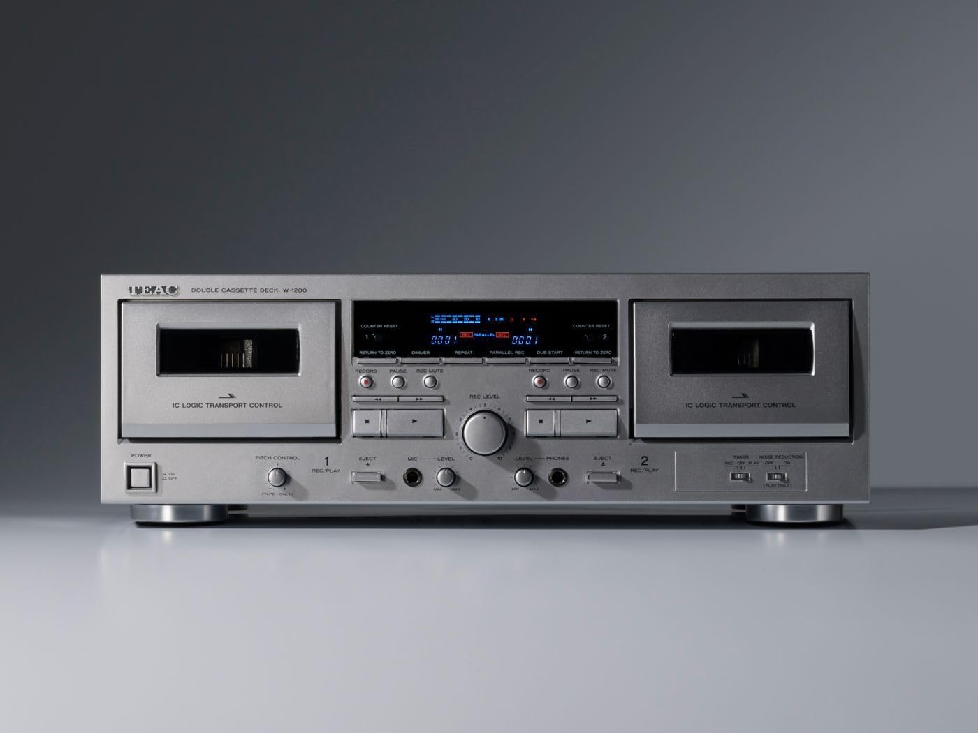 TEAC Double Cassette Deck W-1200 (SILVER)【Japan Domestic genuine products】 【Ships from JAPAN】