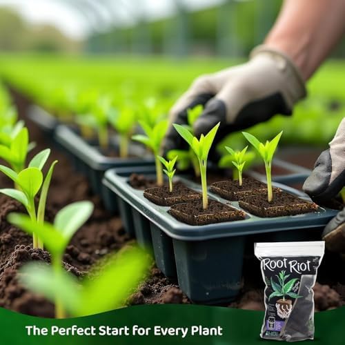 Root Riot Plant Starter Cubes Made from Sphagnum Peat Moss. Ideal for Cuttings and Seeds, Designed to Support Robust Root Development - 100 Cubes