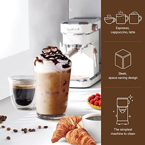 Espresso Machine, Expresso Coffee Machines for Home, 20 Bar Cafetera Espresso with Milk Frother Steam Wand