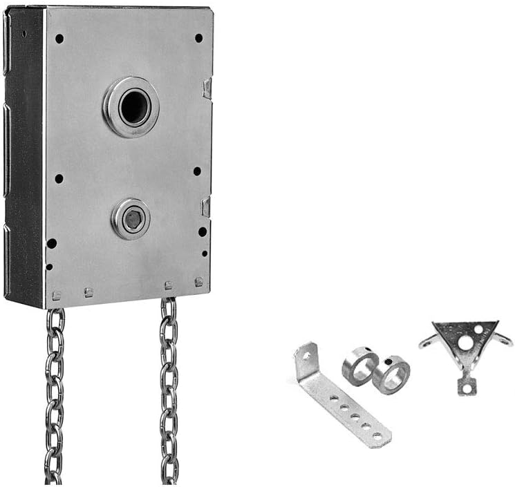 Garage Door Chain Hoist 4.5:1 Gear Reduction Jack Shaft Mounted (1.25 Inch Shaft)