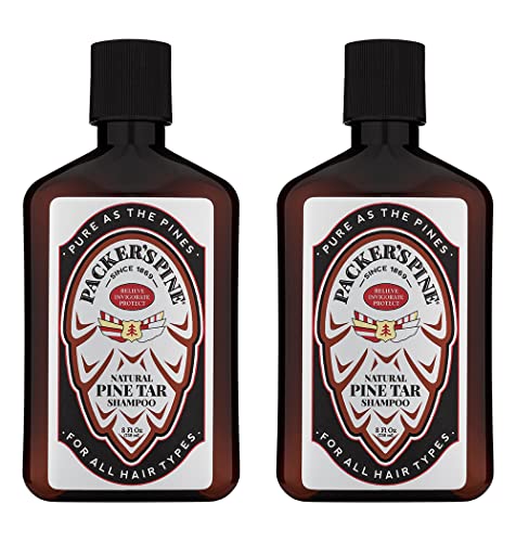 Packer's Pine Tar Shampoo for Men | Soothing Cleanser for Dry, Itchy & Flaky Scalp | Helps Dandruff, Psoriasis & Seborrheic Dermatitis | USA Made, Paraben & Sulfate Free (Pack of 1)