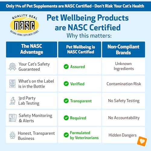 Pet Wellbeing Smooth BM Gold for Cats - Gentle Constipation Relief for Felines - Natural Herbal Supplement 2 oz (59 ml) | NASC Certified & Vet-Formulated Liquid Digestive Supplement with Triphala for Healthy Bowel Movements & Stool Consistency