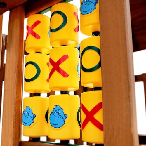 Gorilla Playsets 07-0010 Tic Tac Toe Spinner Activity Panel for Swing Sets, Yellow