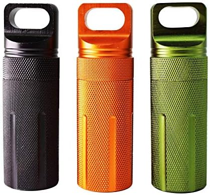 Ccanku C20 EDC Waterproof Case Military Level Survival Pill Match Case Box Container CNC Metal Seal Bottle Camping Essentials Tool