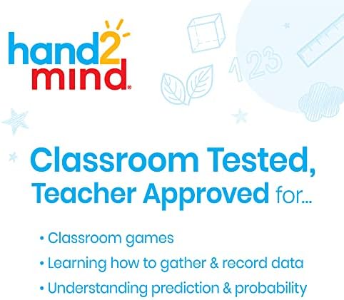 hand2mind Rainbow Color Spinners, Probability Spinner, Dry Erase Spinner Wheel, Plastic Spinners for Classroom, Arrow Game Spinner