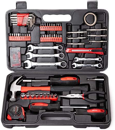 CARTMAN 148-Piece Automotive And Household Tool Set, Blue Repair Kit Case