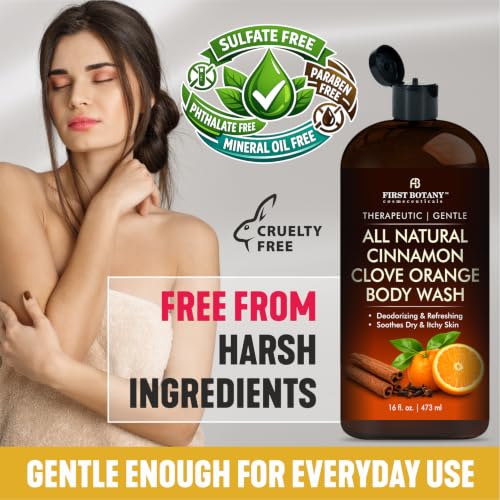 Tea Tree Eucalyptus Body Wash & Skin Cleanser for Women & Men, 16 Fl Oz