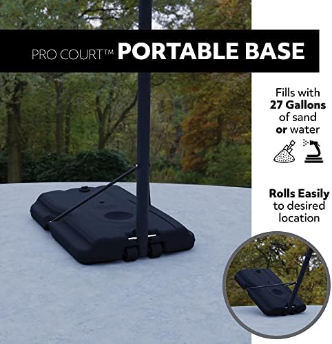Lifetime Height Adjustable Portable Basketball System, 44 Inch Backboard