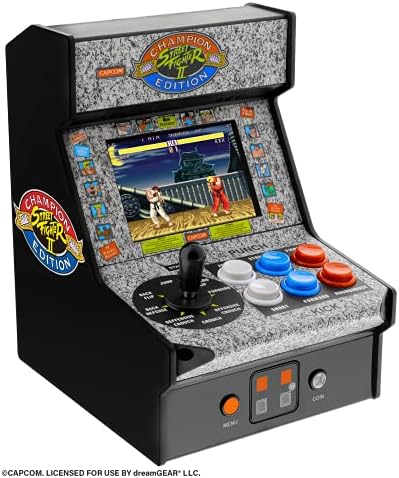 My Arcade Micro Player Mini Arcade Machine: Galaga Video Game, Fully Playable, 6.75 Inch Collectible, Color Display, Speaker, Volume Buttons, Headphone Jack - Electronic Games