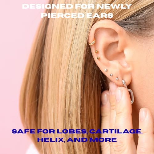 INVERNESS After Piercing Ear Care Solution 4 Oz 2-Pack – Gentle Piercing Care For Newly Pierced Ears