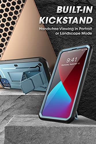 SUPCASE for iPhone 12 Mini Case (5.4 inch) with Screen Protector, Cerulean