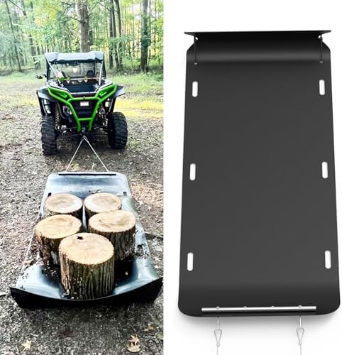 Bayattoo Heavy Duty Drag Sled Mat-Thickened Tear-Resistant HDPE with Pull Cables, Portable Yard, Hunting & Construction Hauler
