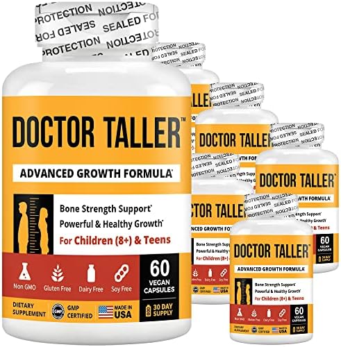 NuBest Doctor Taller - Height Growth Formula - Supports Height Growth and Immunity - Keto with Calcium, Vitamin D3, Vitamin K2