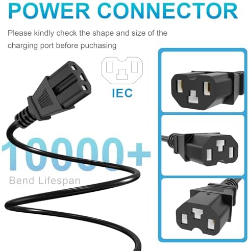 59V 1.8A for 48V 12AH Lead Acid Battery Charger for Electric Bicycle Motor Bike - 3 Holes Plug AC Adapter