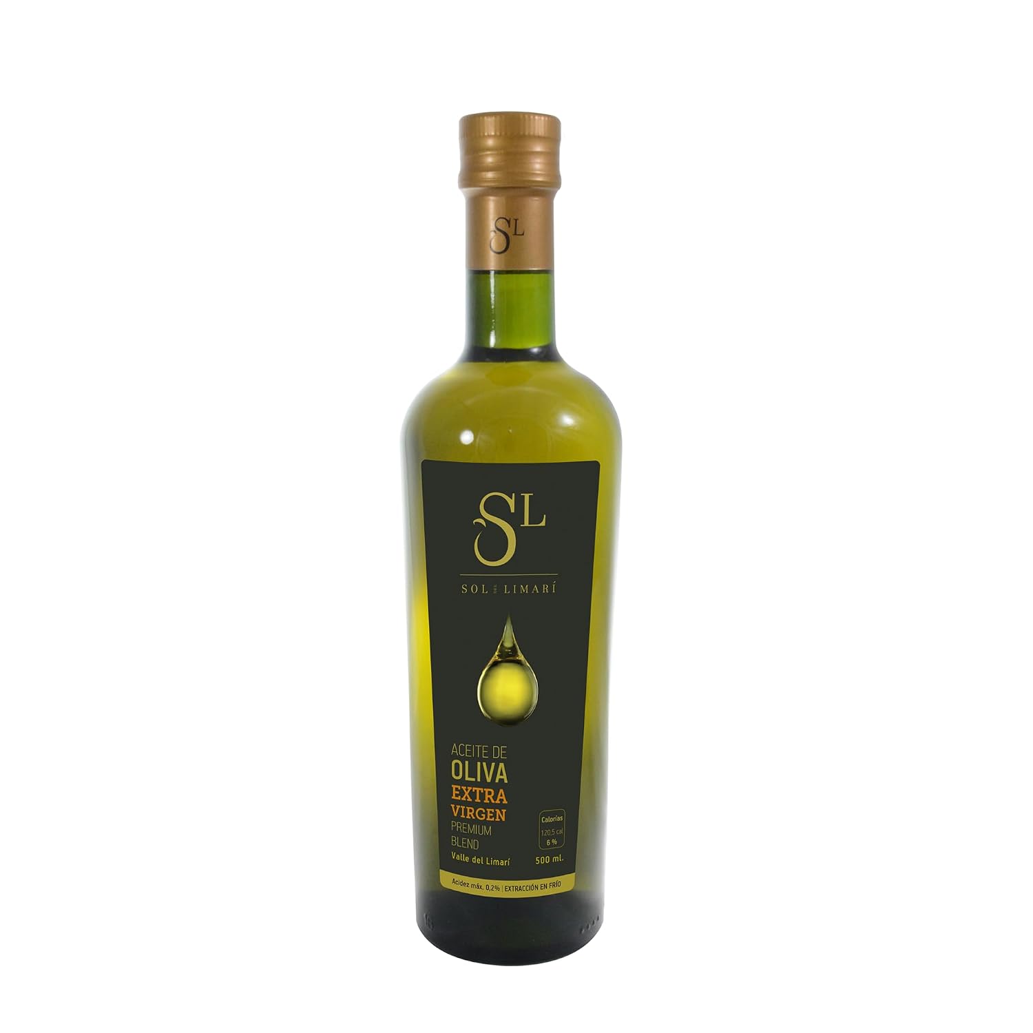 Sol del Limari - Extra Virgin Olive Oil with Polyphenol Rich - Premium Blend - First Cold Press - Aceite de Oliva Extra Virgen (16.9 Fl Oz)