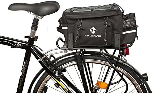 M-Wave Unisex's Amsterdam Bicycle Top Case-Black, Large | bike-panniers-and-rack-trunks