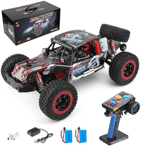 GoolRC WLtoys 124028 Brushless Fast RC Cars, 1:12 Scale 60KM/H High Speed Remote Control Car