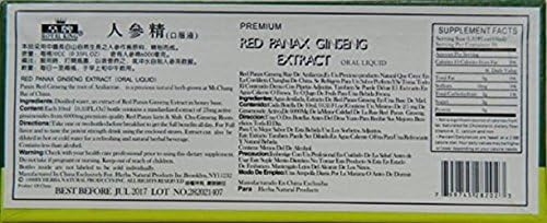Royal King Red Panax Ginseng Extract 6000mg 10c.c./bottle X 30 (Pack of 4)
