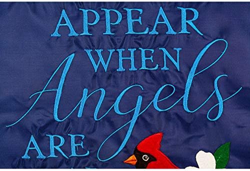 Cardinals Appear Garden Applique Flag - 13 x 1 x 18 Inches