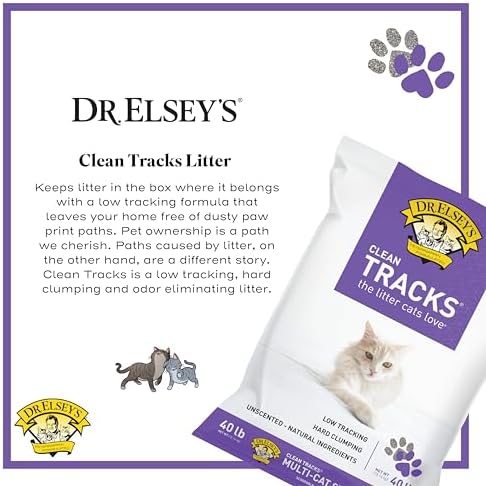 Dr. Elsey's® Clean Tracks Clumping Clay Cat Litter 40 lb. Bag