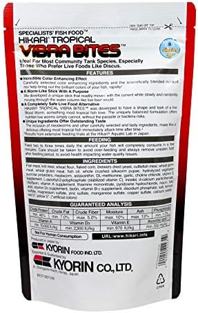 Hikari HK22206 1.23 oz Vibra Bites Tropical Fish Food