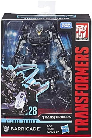 Transformers Studio Series 28 Deluxe Class Movie 1 Barricade Action Figure | Transformers Movie Studio Series 5 Inch Action Figure Deluxe Class