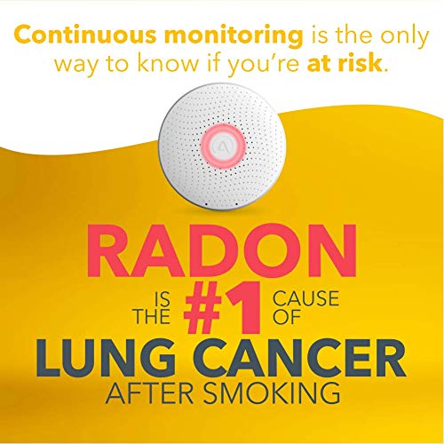 Airthings 2950 Wave Radon - Smart Radon Detector with Humidity & Temperature Sensor – Easy-to-Use – Accurate – No Lab Fees – Battery