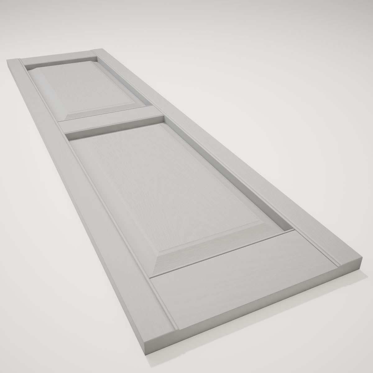 Mid America 00021247002 Standard Size Williamsburg Double Panel Vinyl Shutters, w/Installation Shutter-Lok's & Matching Screws (Per Pair), 002, 12"W x 47"H, Black